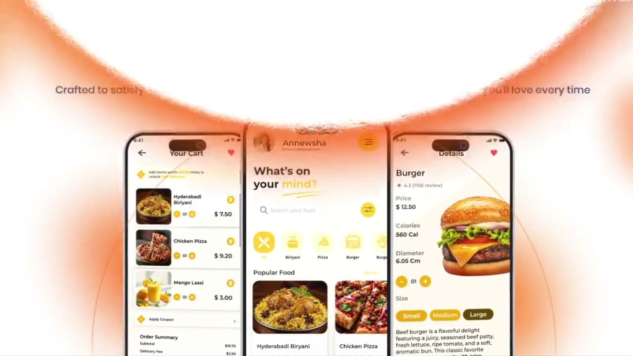 The Daily Dish — Mobile App Showreel